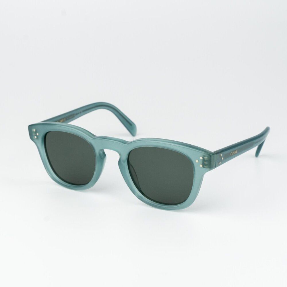 Celine 3 DOTS Men Sunglasses Lime Green Transparent Square CL40233I 93N - Picture 3 of 10